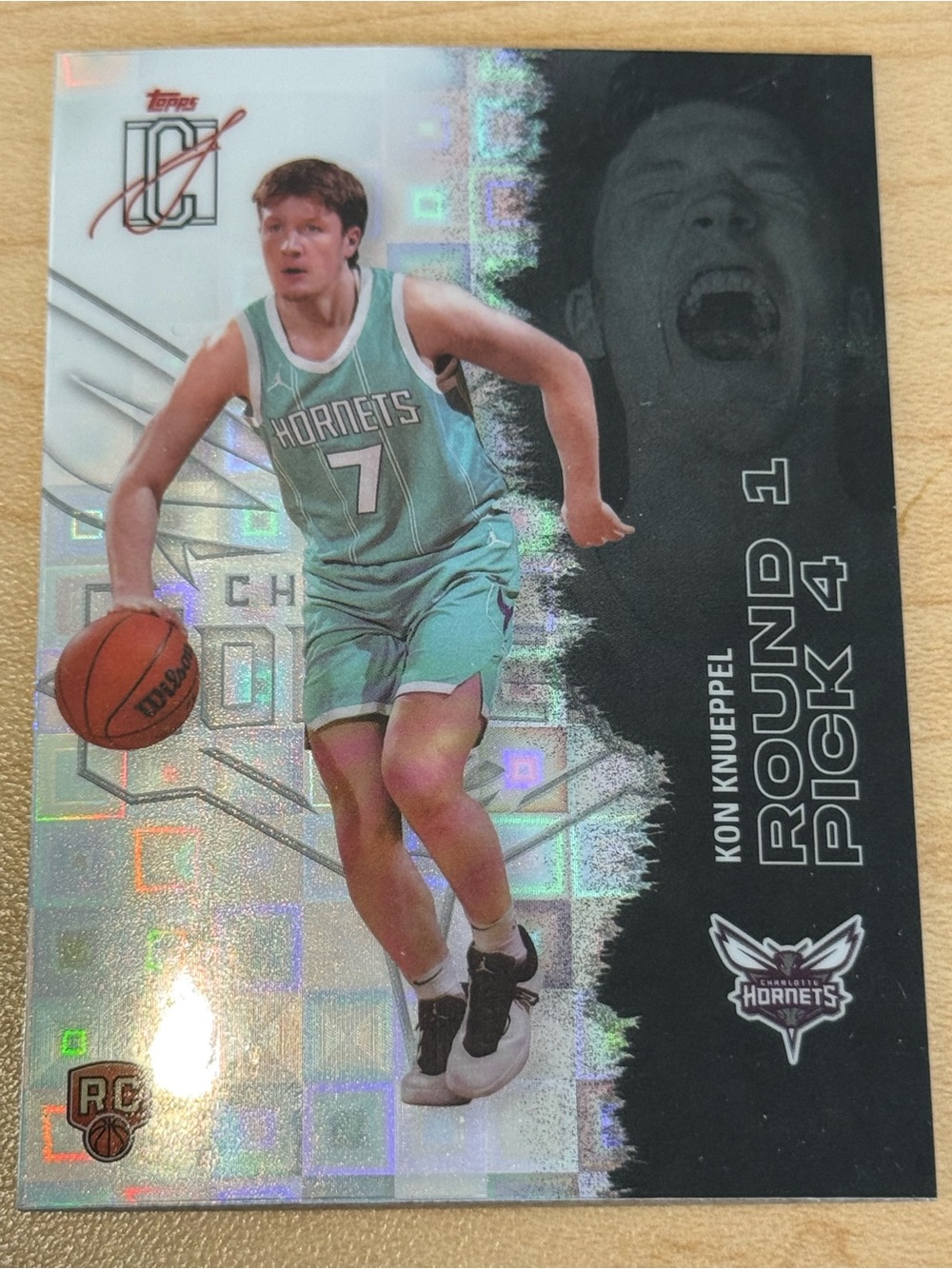 2025-26 Topps Signature Class - Chrome Kon Knueppel #103 Pandora Refractor (RC)